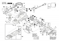 Bosch 3 601 EA4 360 GHO 26-82 D Portable Planer 110 V / GB Spare Parts GHO26-82D